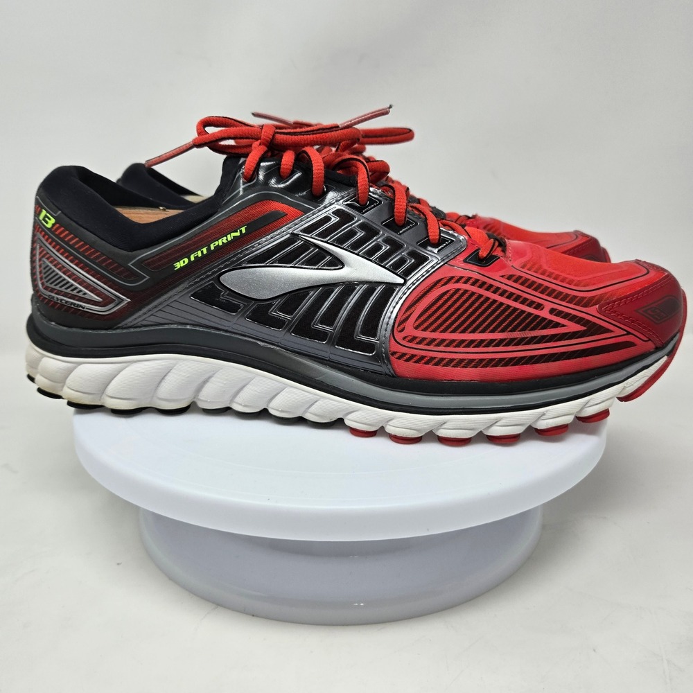 Brooks Glycerin 13 Mens Running Shoes Red Black 1101991D683 Size 13‎ Medium D